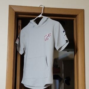 Kids Light Gray Hoodie with Logo